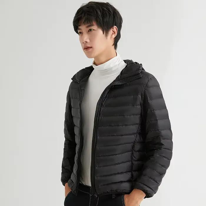 NewBang – veste en duvet Ultra légère pour homme, coupe-vent à capuche, avec plumes, manteau chaud, 