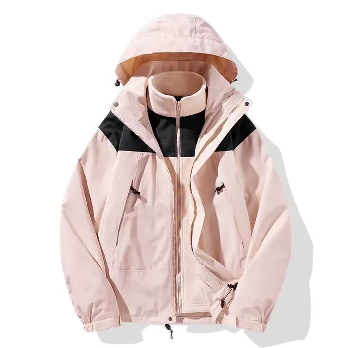 Nouvelles vestes d'extérieur trois en un, mode Simple, adaptées aux hommes et aux femmes, tissu impe