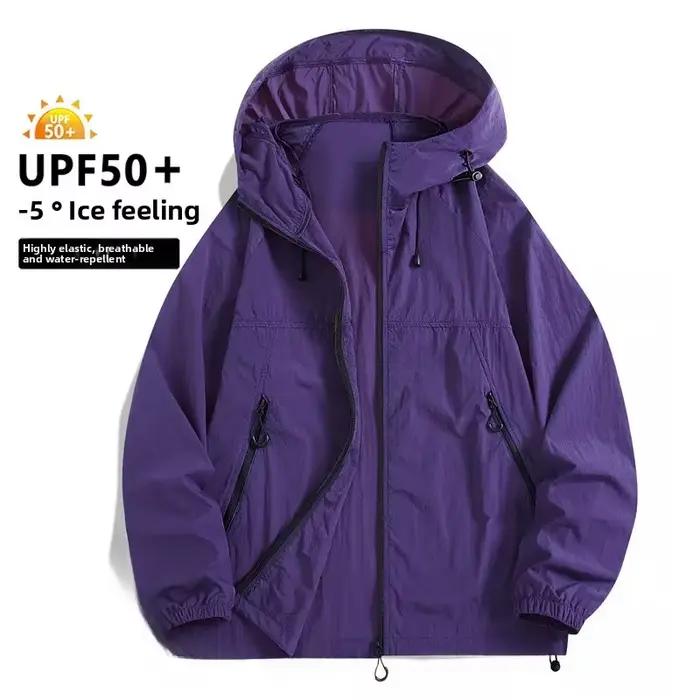 Veste à capuche Ultra-mince, respirante, coupe-vent, imperméable, série montagne en plein air, combi