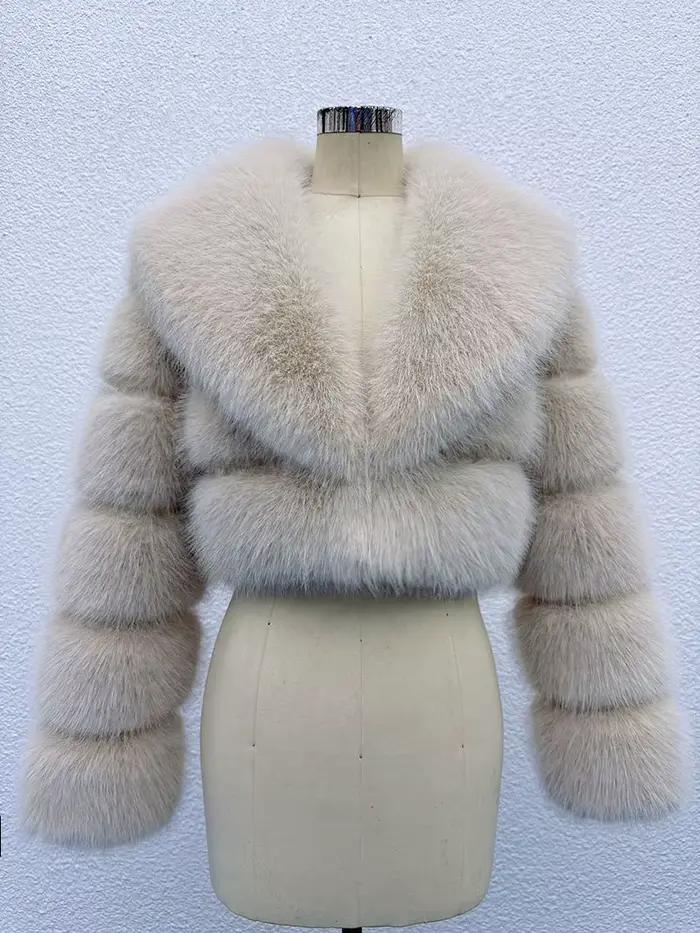 ZADORIN tendance fourrure haut nouveau recadrée fausse fourrure manteau femme vêtements fourrure fau
