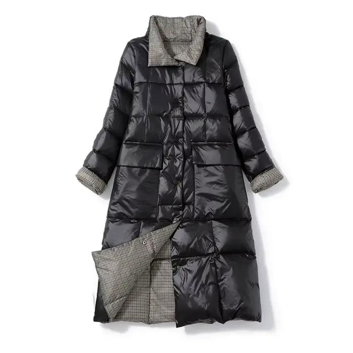 Doudoune en duvet de canard blanc Ultra léger pour femme, manteau d'automne et d'hiver, parka courte