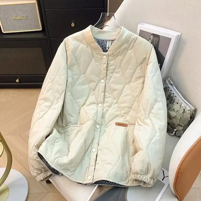 Parka grande taille 4XL pour femmes, vêtements d'extérieur, automne-hiver, manteau léger et fin, mod