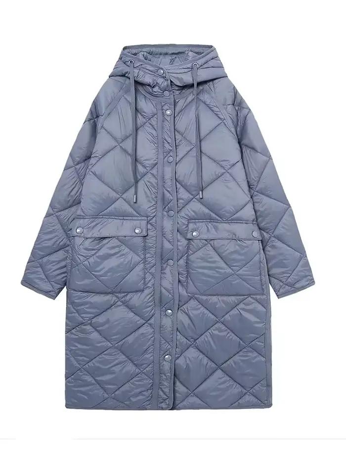 YENKYE – manteau chaud surdimensionné à capuche pour femme, parka à manches longues, avec poches et 