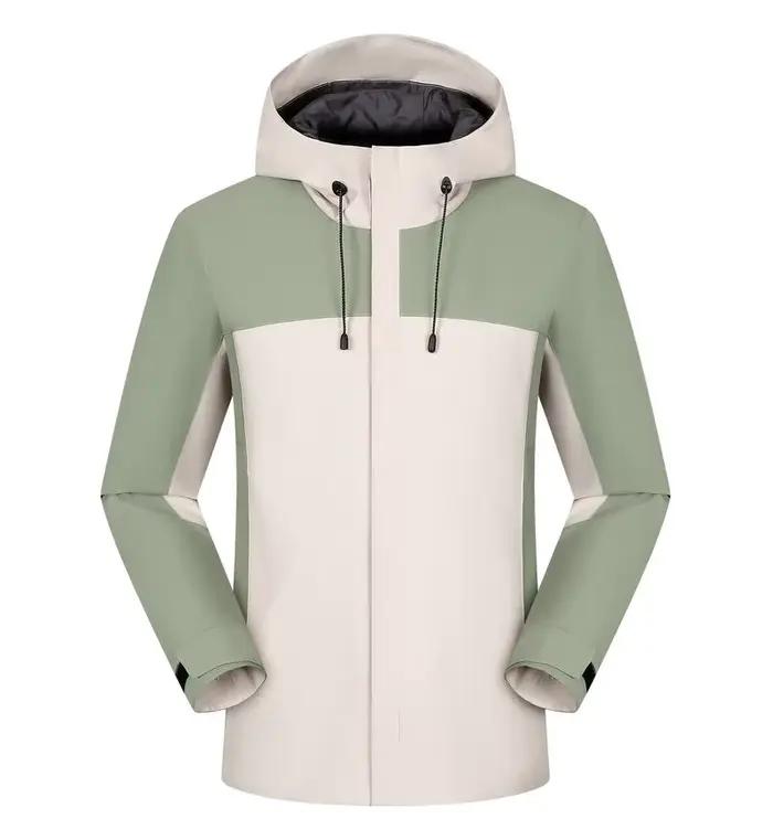 Doudoune à capuche coupe-vent décontractée pour hommes, logo d'entreprise de broderie imprimé person