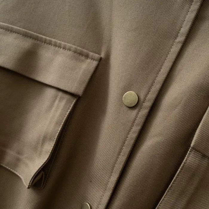 Veste décontractée pour femme 2026 à col montant – Manteau élégant