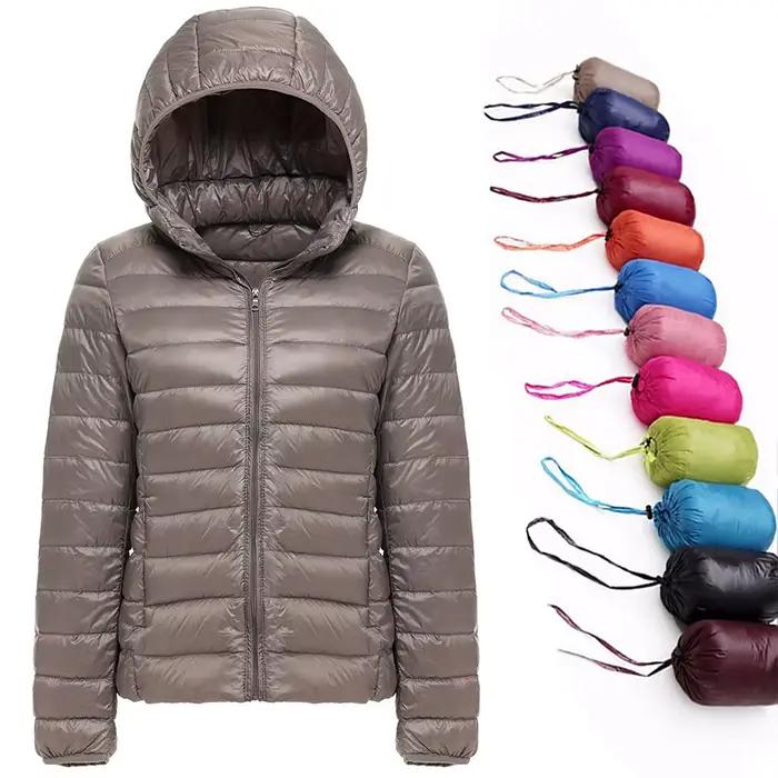 Doudoune Ultralégère 2025 en Duvet de Canard pour Femme, Manteau d'Automne et d'Hiver, Nouvelle Coll
