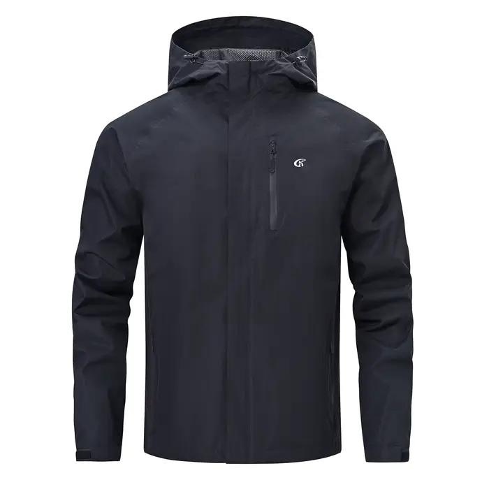 Veste imperméable légère pour homme, veste de pluie fine avec poche intérieure pour le camping, la r