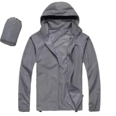 Veste coupe-vent ultra-légère pour hommes et femmes, manteau imperméable pour la peau à séchage rapi