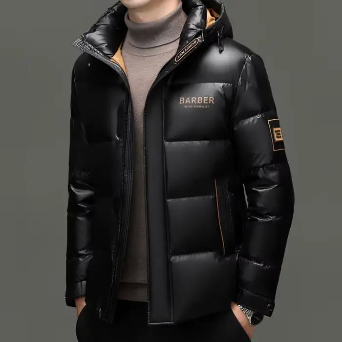 Haute qualité 90% duvet de canard blanc doudoune nouveau 2025 hiver hommes à la mode chaud Parkas ma