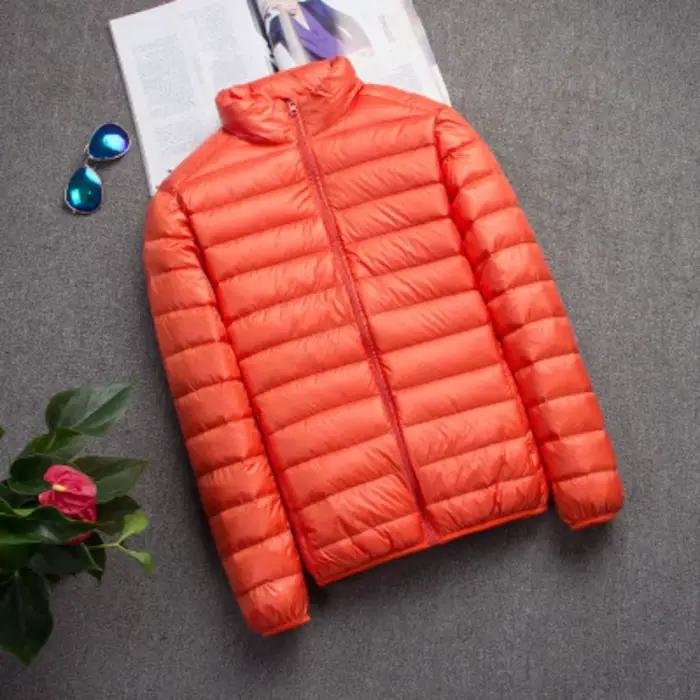 Doudoune Légère à Capuche pour Homme, Manteau Court, Ultra-Mince, observateur, Jeune, Slim, Nouvelle