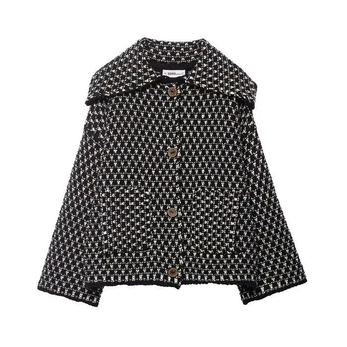 Nouvelles Vestes Tricotées Chic pour Femmes Automne Hiver 2026 – Manteaux Courts Décontractés à Manc
