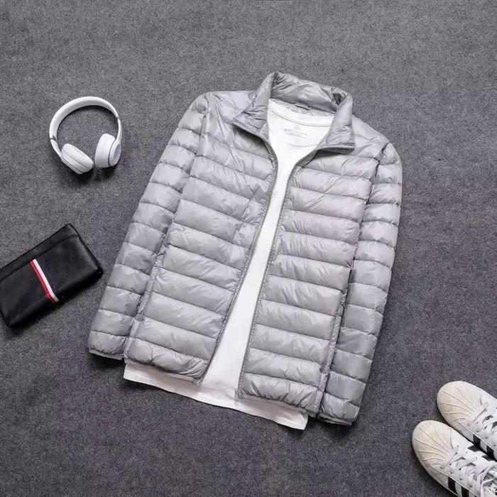 Doudoune ultralégère pour homme avec plume, veste compressible, veste matelassurera classique décont