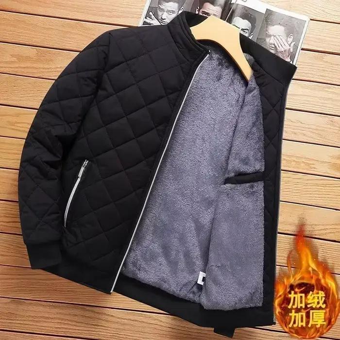 2025 hommes épais chaud Bomber veste manteaux automne veste décontractée pour hommes coupe ajustée v