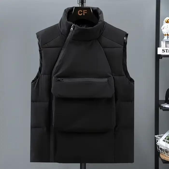 Blouson d'hiver en coton rembourré pour homme, veste chaude décontractée, automne 2023