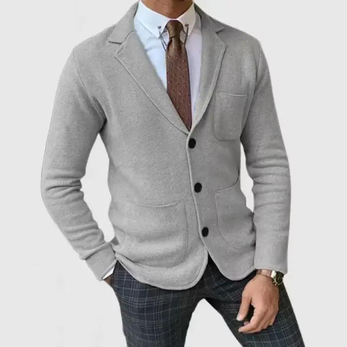 Manteau pour hommes automne et hiver mode coupe ajustée costume britannique décontracté formel Blaze