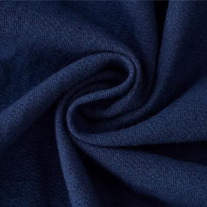 Veste indigo à chevrons vintage pour hommes, vêtements de travail français tehonneur en bleu, mantea