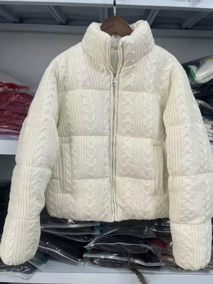 Vestes rembourrées taille large pour femmes, Parkas chaudes, Vin rouge beige, Haute qualité, Luxe, É