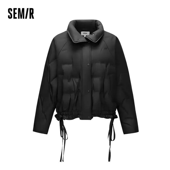 Semir doudoune femmes hiver dentelle garniture 90% vers le bas remplissage coupe-vent surdimensionné