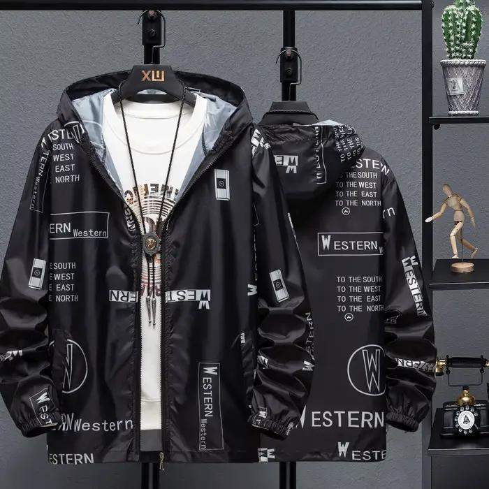 Nouvelle veste de sports d'extérieur, veste imprimée lettre à la mode 03/décontracté, vêtements coup