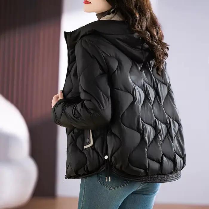Parkas à capuche pour femmes, Streetwear chaud, Vêtements d'extérieur décontractés pour femmes, Mode