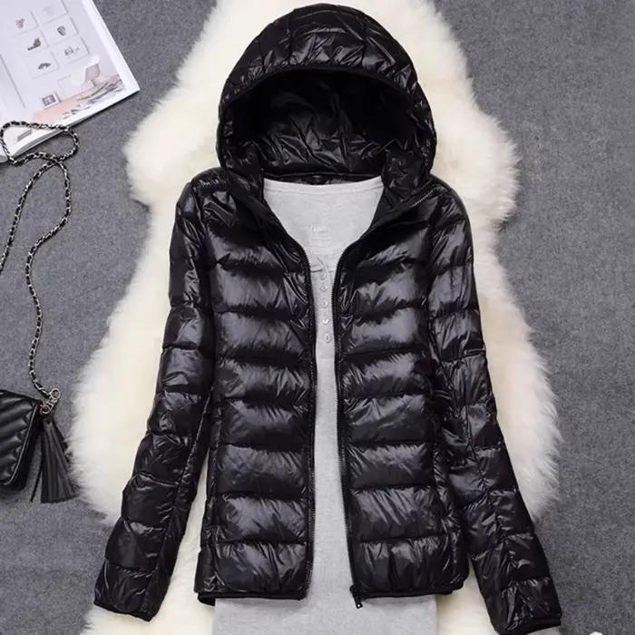 Doudoune Femme Ultra Légère, Capuche Pliable, Doudoune Femme, Manteau NikS6, Hiver, Nouveau, Printem