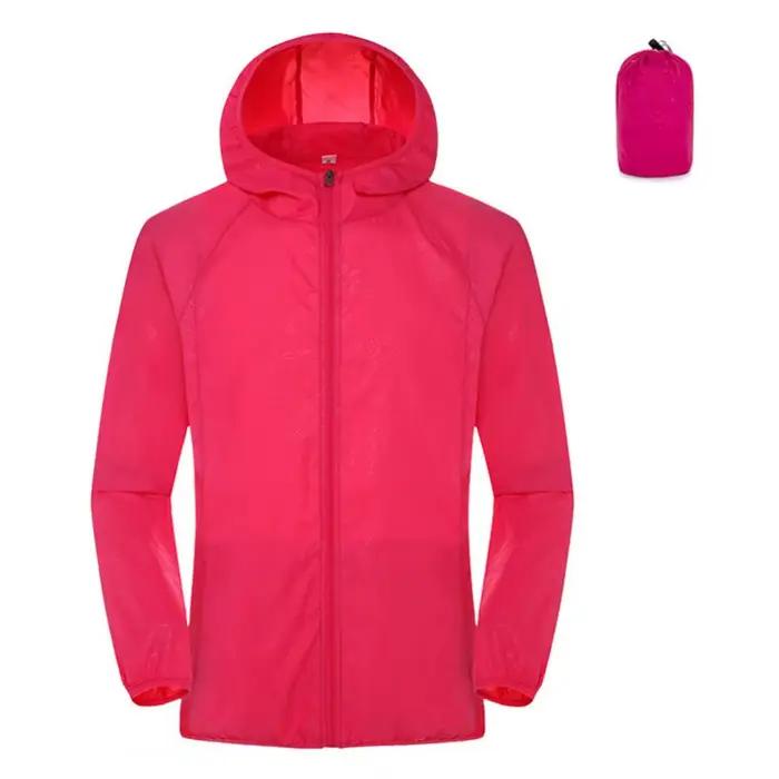 Sun Skin-Veste unisexe ultra légère, veste à capuche pliable, coupe-vent imperméable anti-UV, veste 