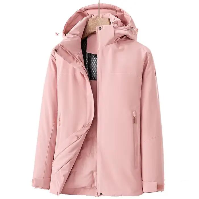 Vestes de ski d'hiver pour femmes, imperméables, coupe-vent, en polaire, chaudes, pour l'extérieur, 