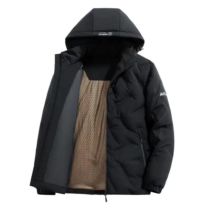 Doudoune d'extérieur résistante à l'eau pour homme, manteau Parka d'hiver coupe-vent en duvet de can