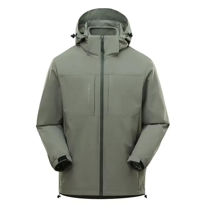 JNLN-Veste imperméable Smile 3 en 1 pour homme et femme, manteau chaud d'extérieur, coupe-vent, rand