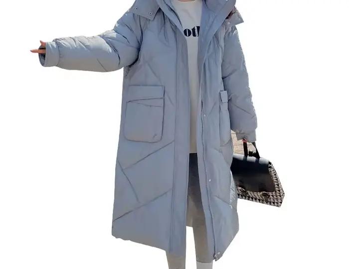 Veste d'hiver en coton à capuche pour femme
