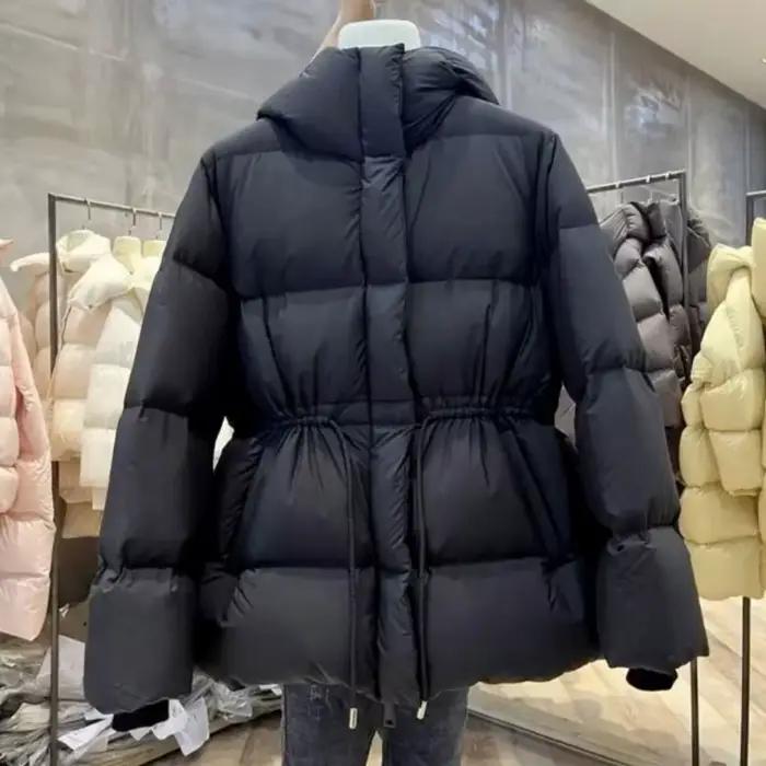 2025 nouvelle veste d'hiver en coton à taille pour femmes veste en coton chaud à la mode et polyvalente
