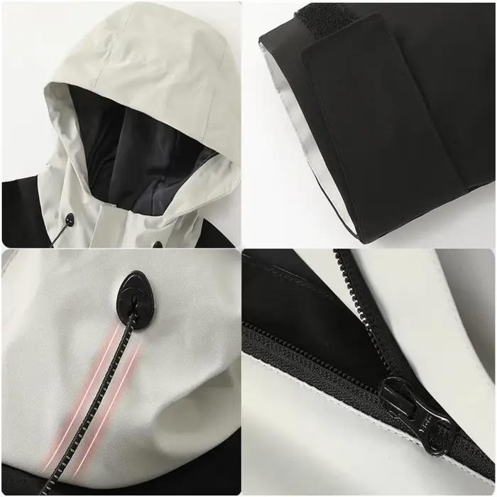 Doudoune à capuche coupe-vent décontractée pour hommes, logo d'entreprise de broderie imprimé personnalisé, randonnée en plein air, haute qualité, hiver, 4XL