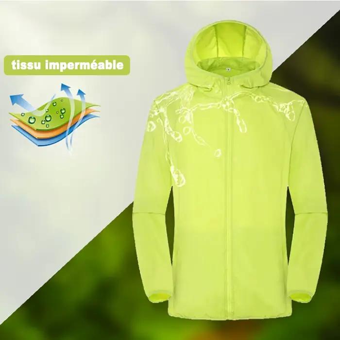LNGXO Veste de randonnée imperméable unisexe