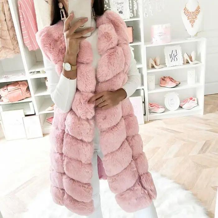 Manteau en FibrPlush pour Femme, Blouson Solide avec Fermeture Éclair, Vêtement d'Extérieur Chaud, Cardigan, Collection Automne-Hiver