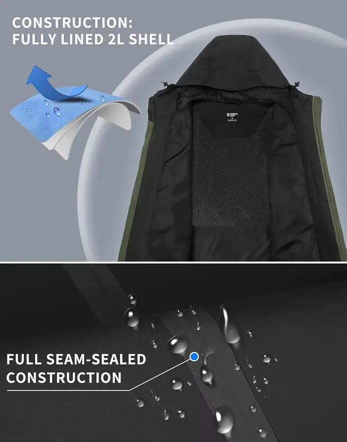 Veste de pluie pour homme Pioneer Camp