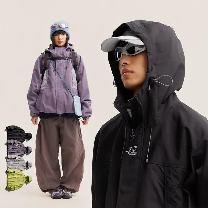 Veste Cargo imperméable en Nylon pour hommes et femmes