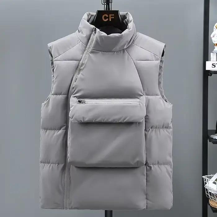 Blouson d'hiver en coton rembourré pour homme, veste chaude décontractée, automne 2023