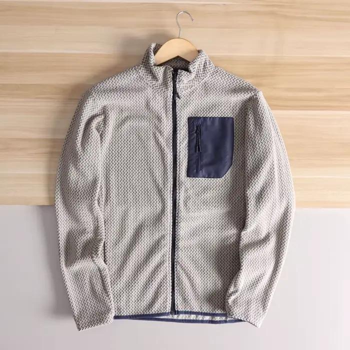 Veste en tissu polaire légère, respirante et à séchage rapide, col montant, pour sports de plein air, homme, printemps 2025, style moderne polyvalent