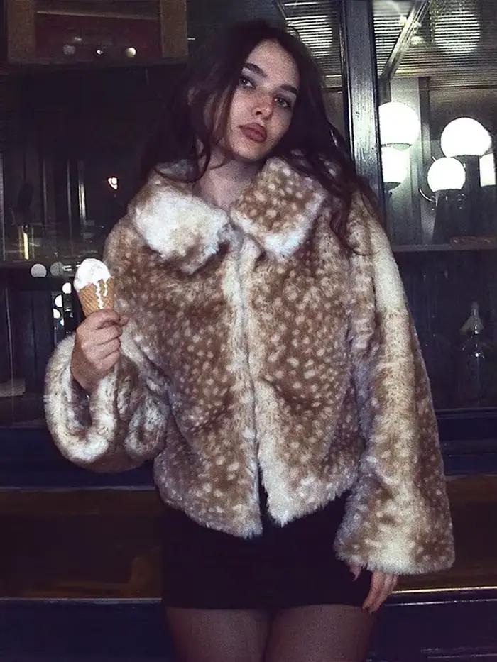 Vestes imprimées léopard pour femmes