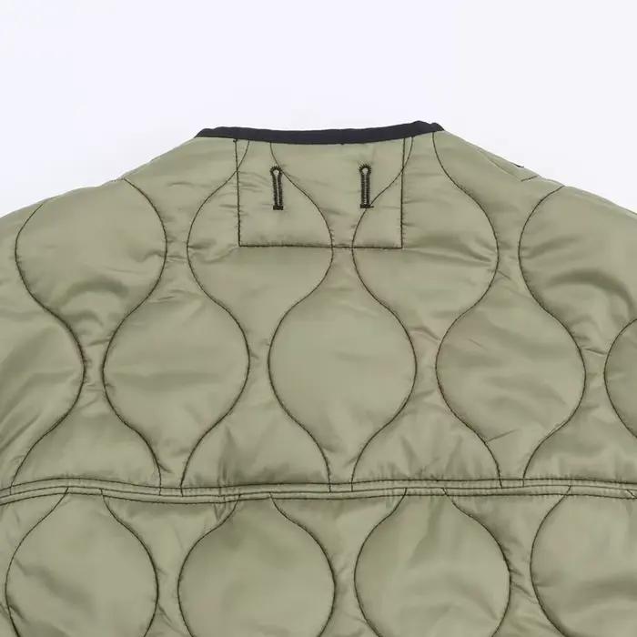 Bombers vestes femmes Armygreen manteau à manches longues hauts avec fermeture éclair vêtements d'extérieur zartins 2025 décontracté ample femme vestes manteau hiver
