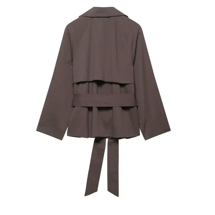 Trench Coat femmes mode vestes Vintage Streetwear veste poche pardessus manteaux d'extérieur 2026 printemps automne hiver vêtements