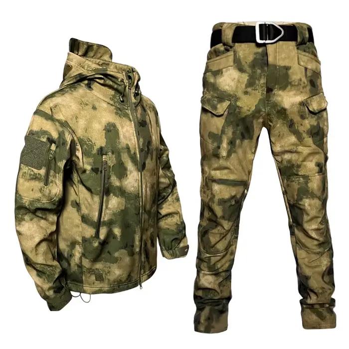 Ensemble de veste à coque souple en peau de requin TAD pour l'automne et l'hiver