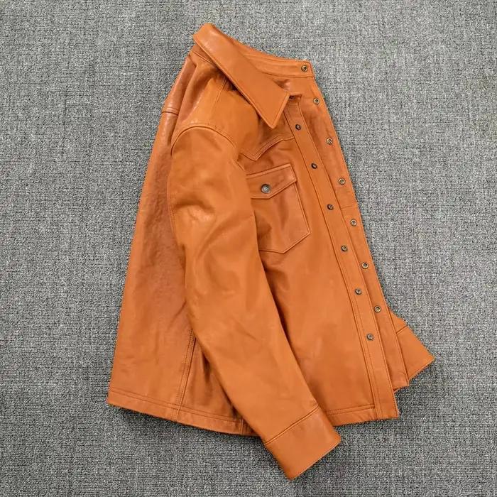 Veste en peau de mouton pour homme