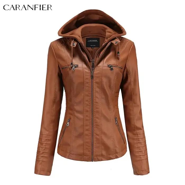 Veste à capuche femme hiver printemps moto streetwear goth avec capuche détachable matériau polyester style gothique pour sorties nocturnes concerts et conditions météorologiques