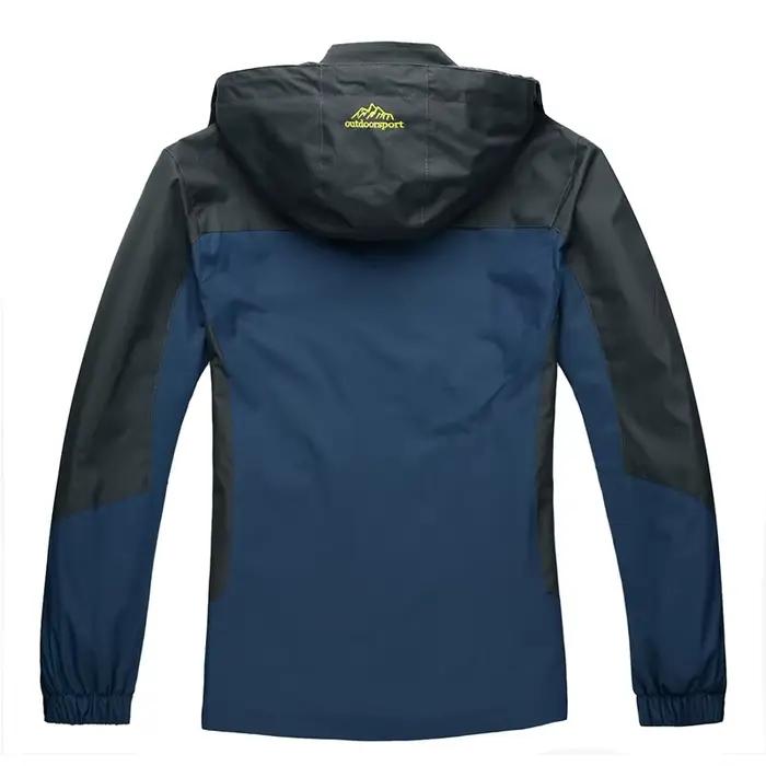 TRVLWEGO Camping randonnée veste hommes automne Sports de plein air manteaux escalade Trekking coupe-vent voyage imperméable vestes noir