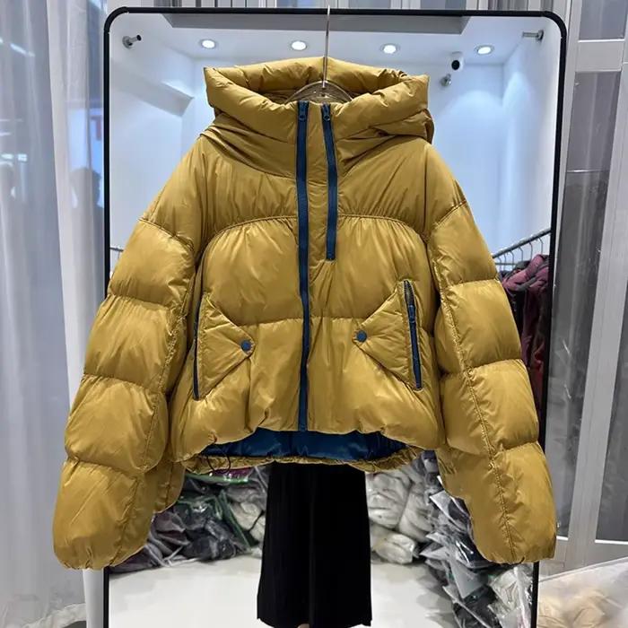 Doudoune automne hiver femmes manteau bouffant Vintage à manches longues à capuche Parkas femme décontracté épaissir chaud doudoune