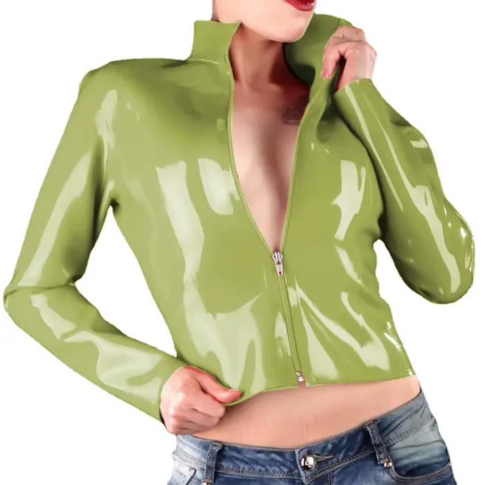 Vestes courtes gothiques brillantes pour femmes