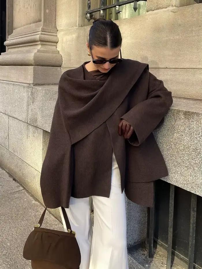 HH – écharpe asymétrique à la mode pour femme
