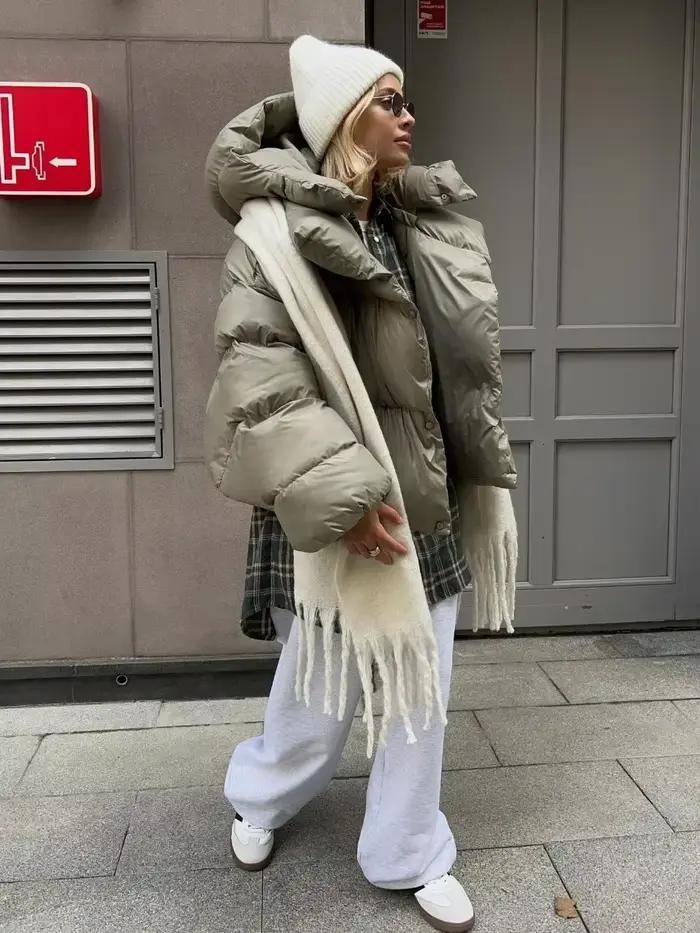 Wolfeel hiver chaud coton vestes bouffantes femmes Parkas amples manteau Vintage pain veste vêtements d'extérieur