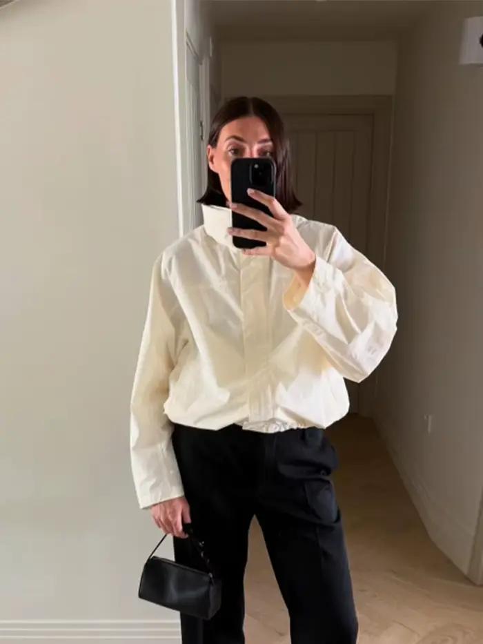 Veste bombardier courte pour femme